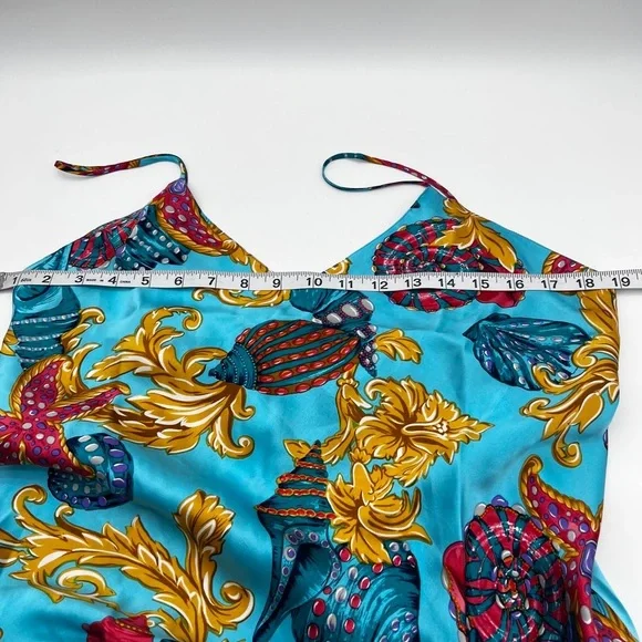 VINTAGE VICTORIA’S SECRET GOLD LABEL MERMAIDCORE CHEMISE SLIP DRESS & ROBE SZ M - Picture 9 of 9